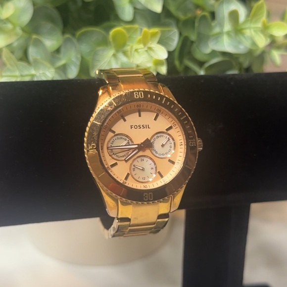 Fossil Accessories - Fossil Stella Multifunction Rose Gold-Tone Watch (Model: ES2859).